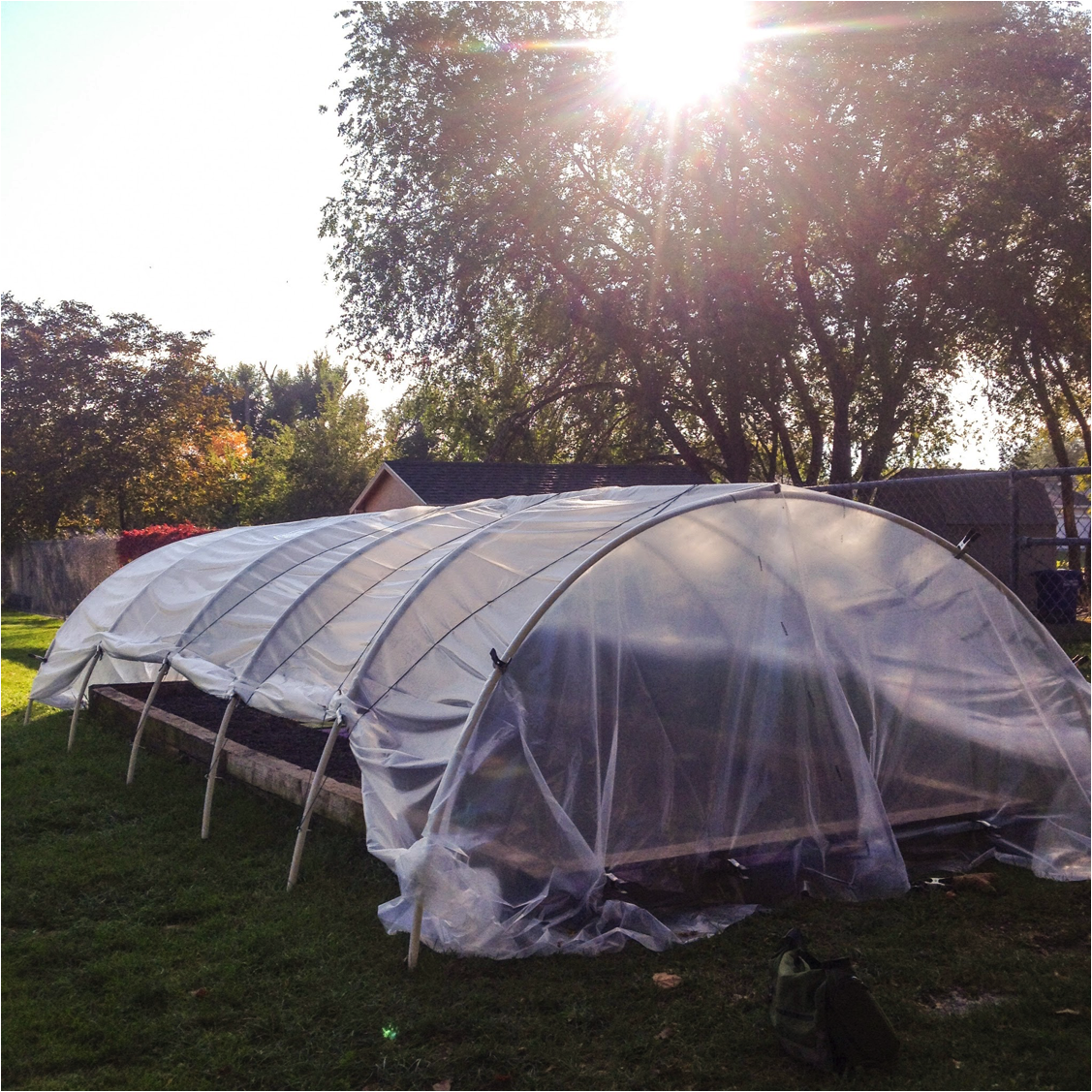 Building a hoop house to extend your garden